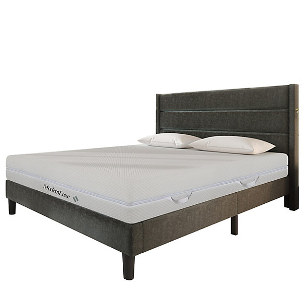 Matelas 140x200 cm - Ergonomique 7 Zones avec Mousse Froide, Confort H2 H3, Housse Amovible Lavable à Fermeture éclair - Blanc