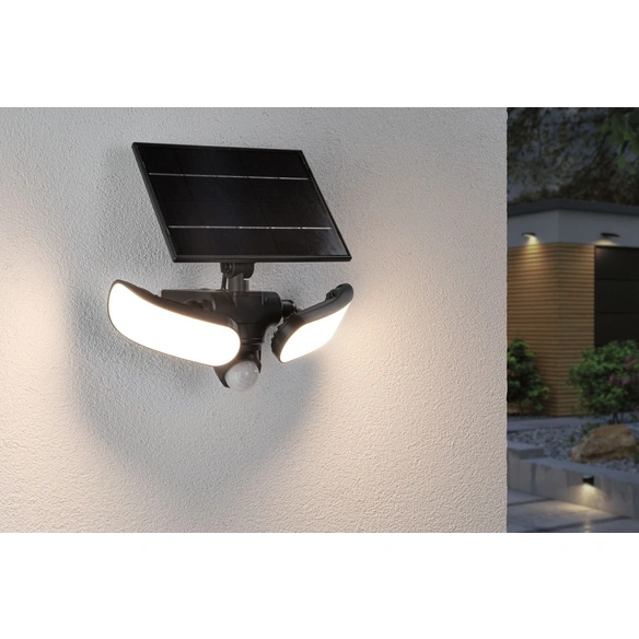 Solarleuchte, outdoor, IP65, schwarz