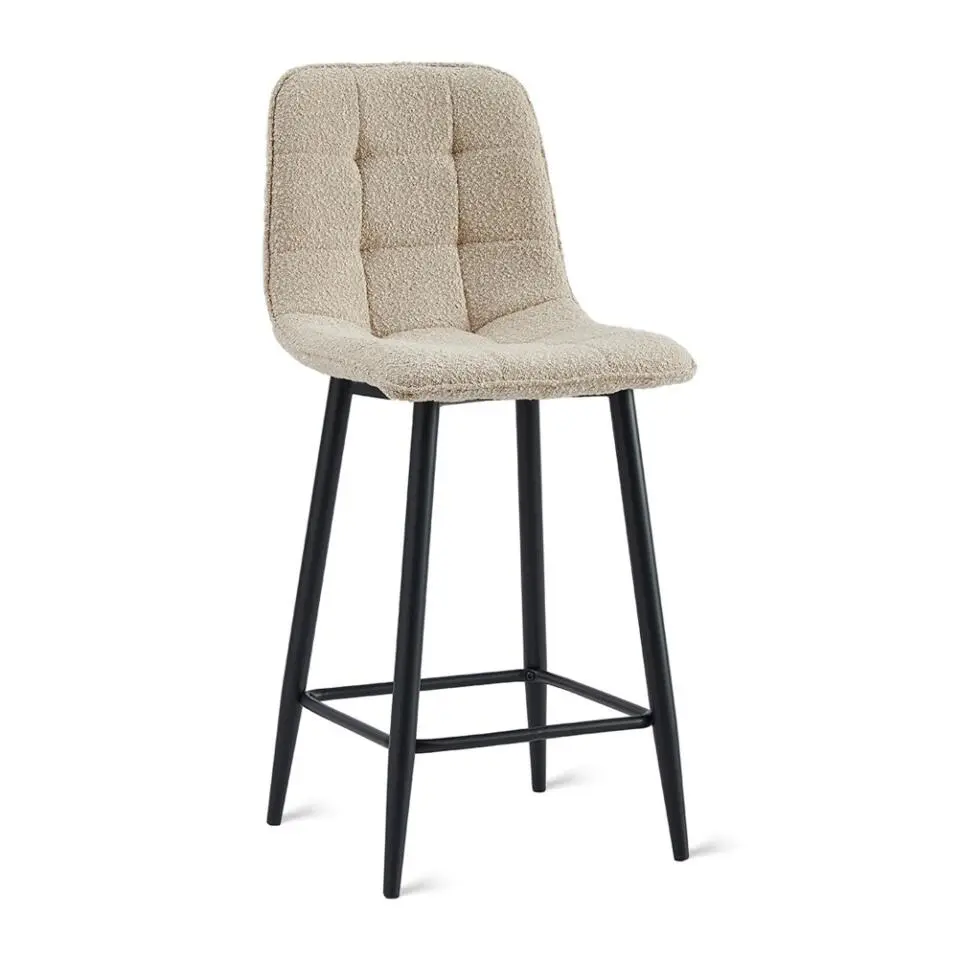 2x Barkruk Yerevan - Boucl&eacute; Taupe