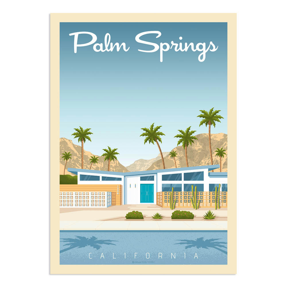 - Affiche Palm Springs  50x70 cm
