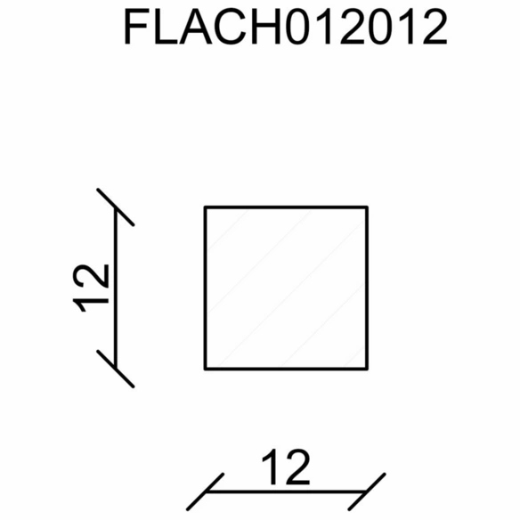 Quadratleiste, Fichte- & Kieferholz natur, LxHxT: 100 x 1,2 x 1,2 cm