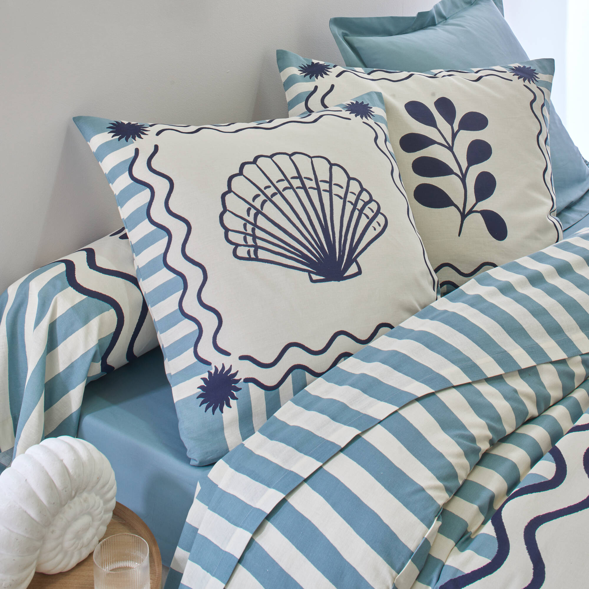 Linge de lit Marinette en coton imprimé
