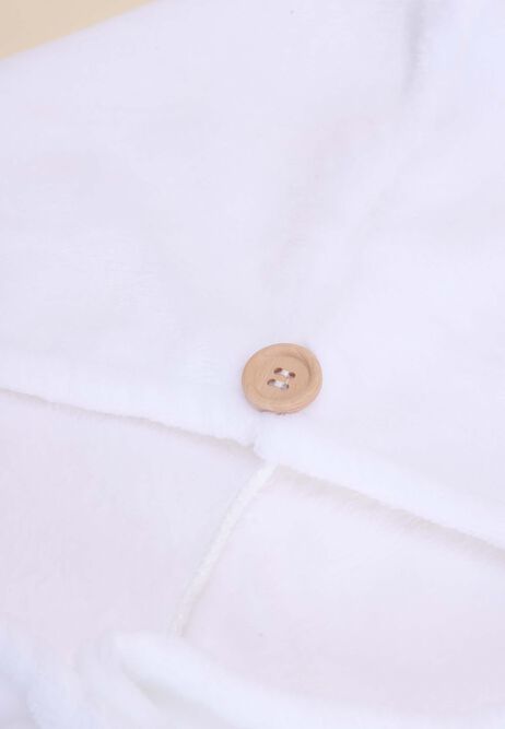 Womens White Plain Wrap Turban