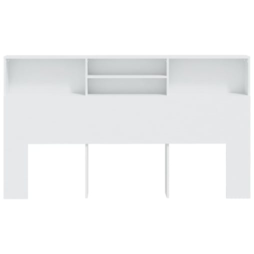 NNEVL Headboard Cabinet White 180x19x103.5 cm