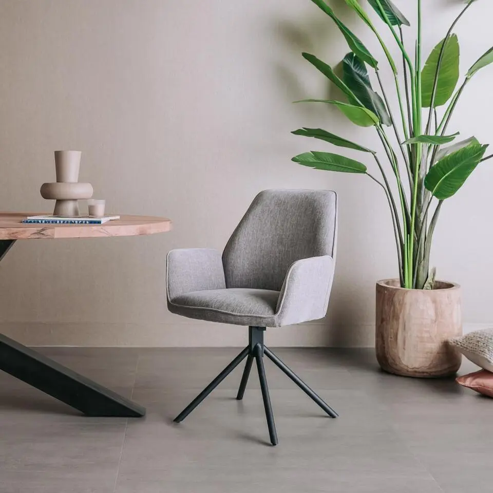 Tower Living - Amaro draaibare armstoel - blauw/grijs