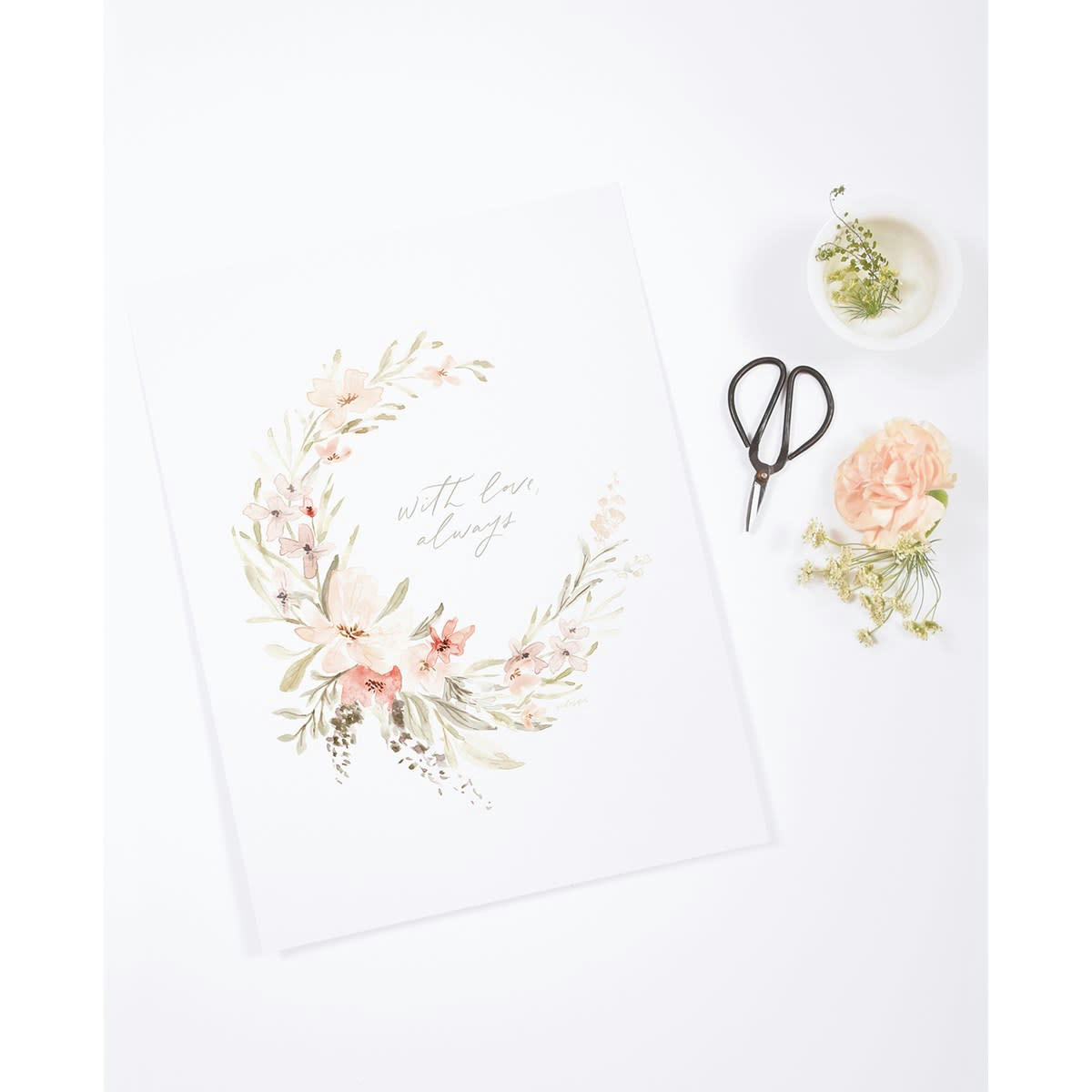 APPOLINE - Affiche fleuries en Papier Multicolore