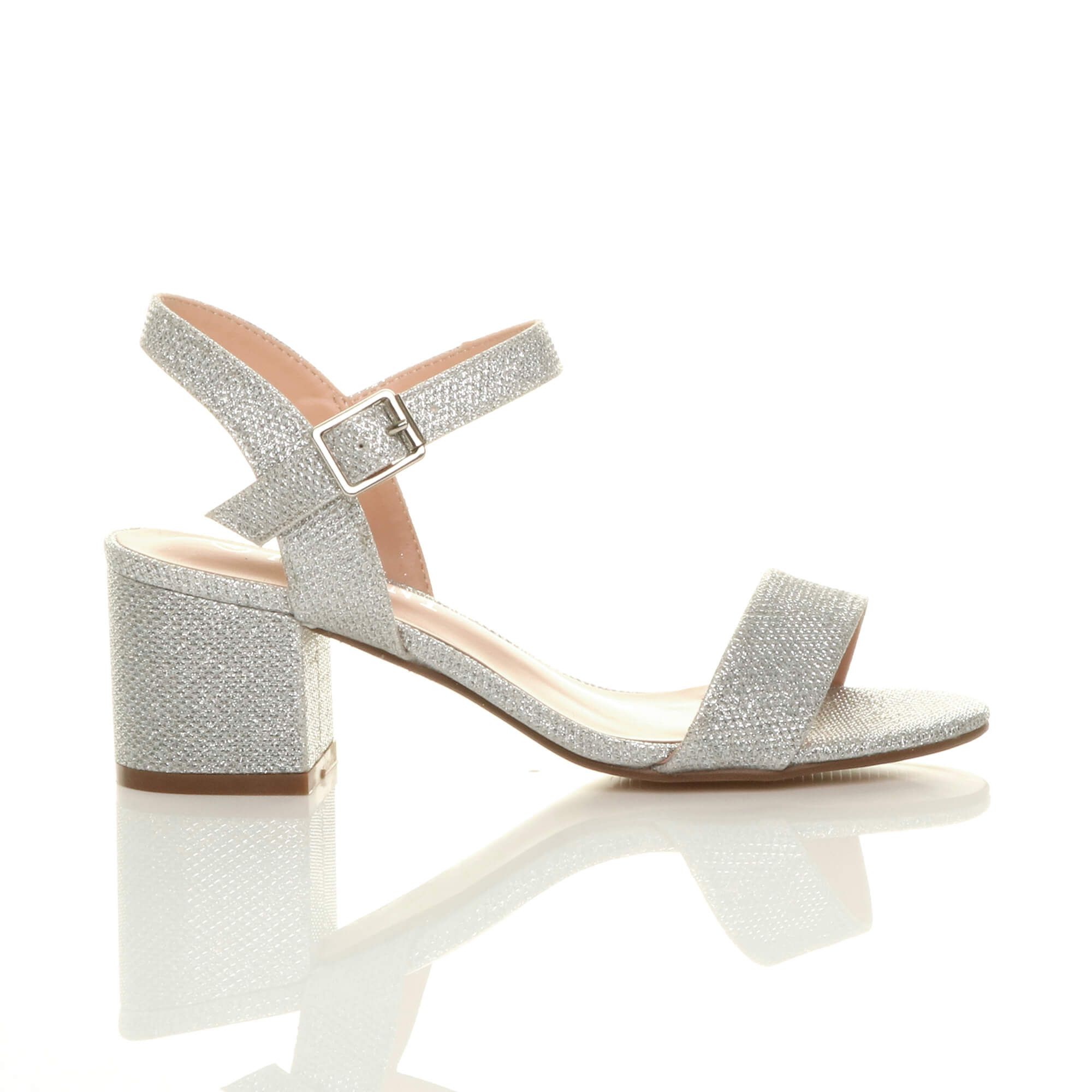 AJVANI Mid Block Heel Strappy Sandals