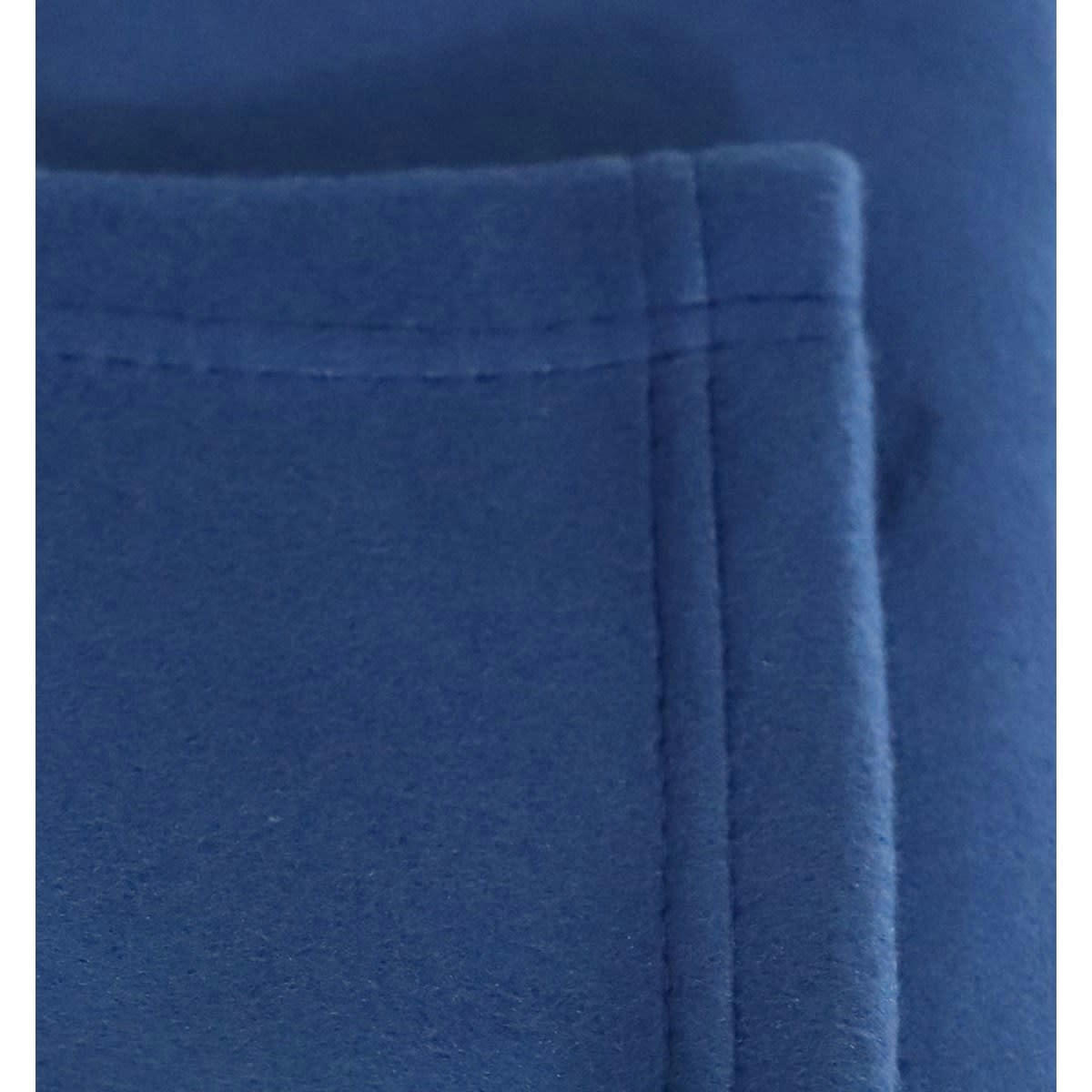 POLAIRE NON FEU - Couverture plaid polaire 320gr en polyester bleu marine 180x220 cm