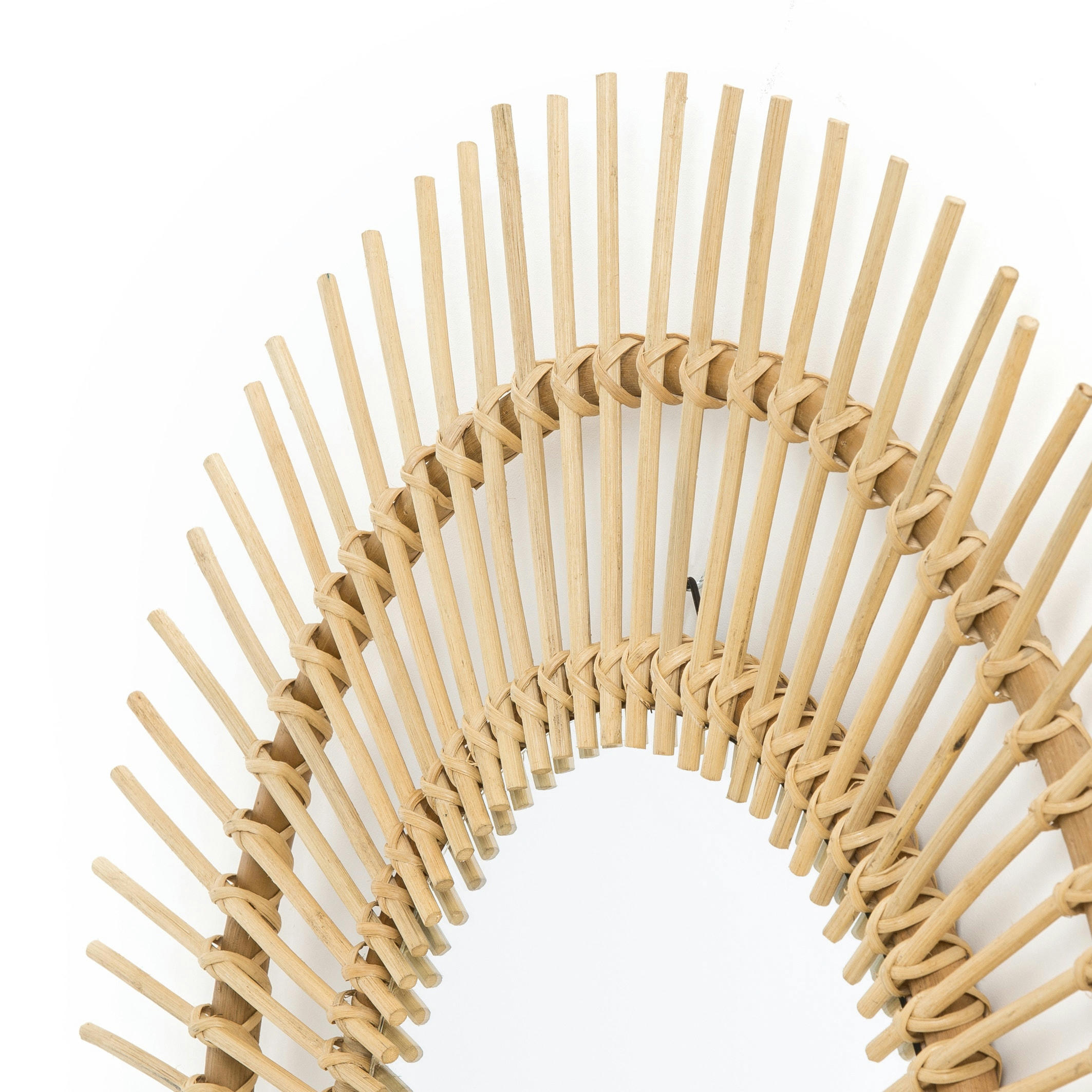 Miroir rotin forme soleil Ø90 cm, Nogu