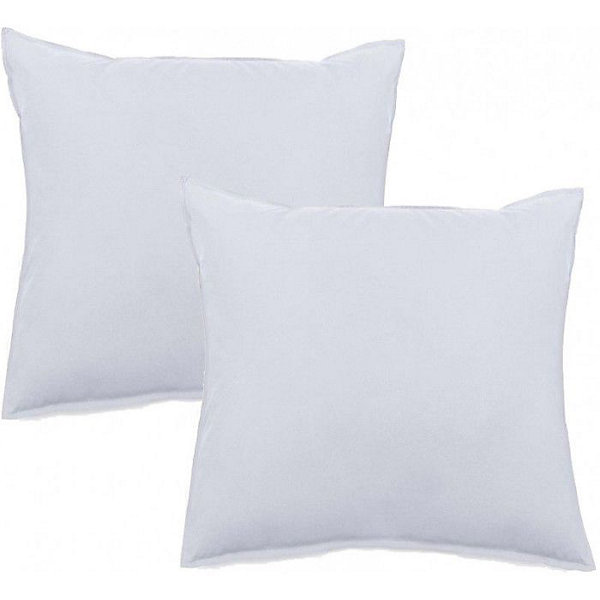 Lot de 2 taies d'oreiller Palace pur coton teint lavé 63 fils/cm² Vent du sud - Palace Neige - Lot de 2 taies d'oreiller 65 x 65 c