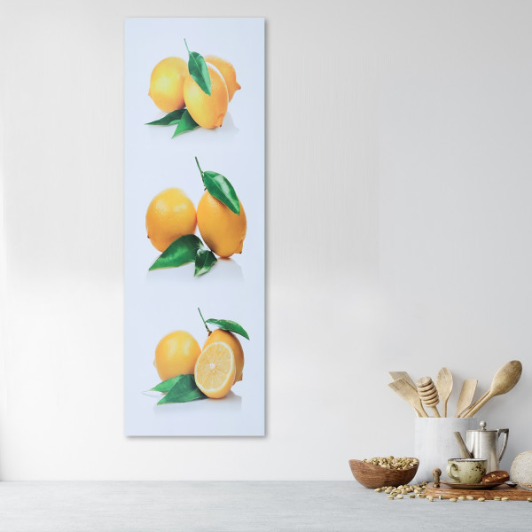 Feeby Obraz na płótnie Żółte cytryny 30x90