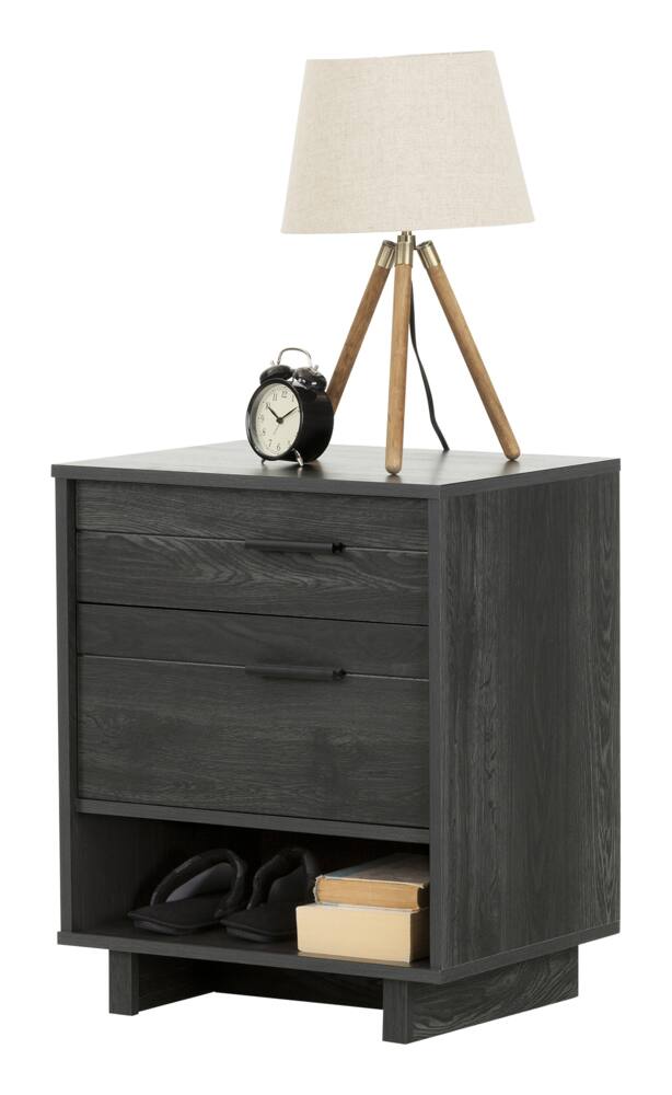 South Shore Fynn Kids 2-Drawer Bedstand/Nightstand With Cord Organizer