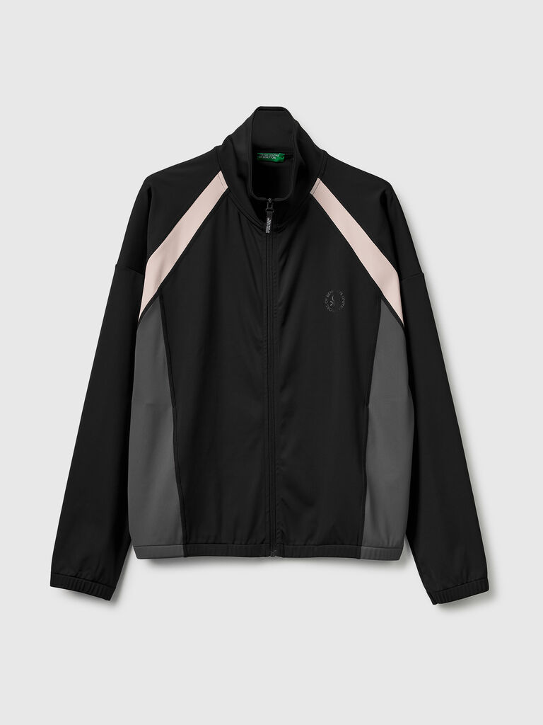 Sports sweatshirt with high neck