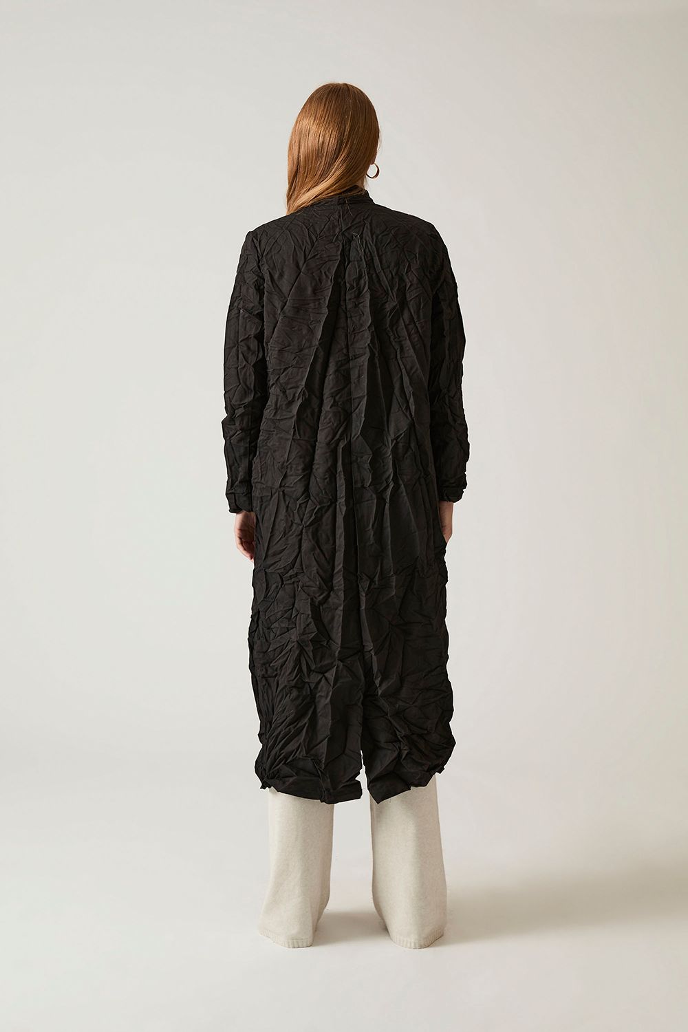 James Lakeland Crinkled Black Cardigan