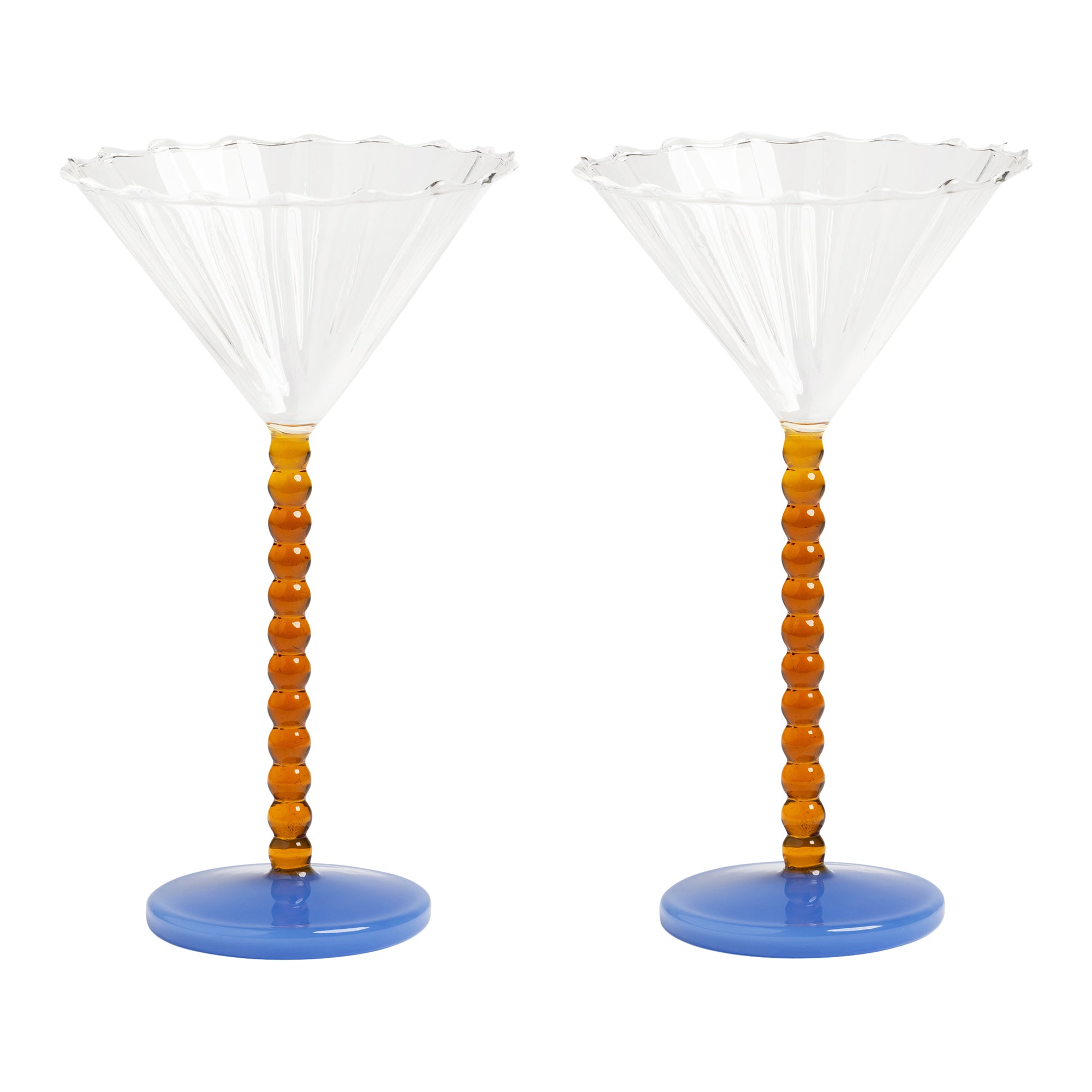 &k amsterdam Perle Coupe 2 st. - Amber