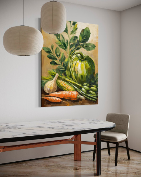 Feeby Obraz na płótnie, Warzywa w kuchni 40x60