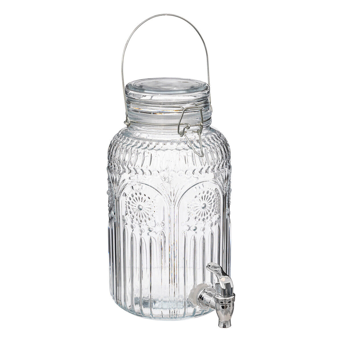 Frasco com torneira MONA em vidro 3,8l