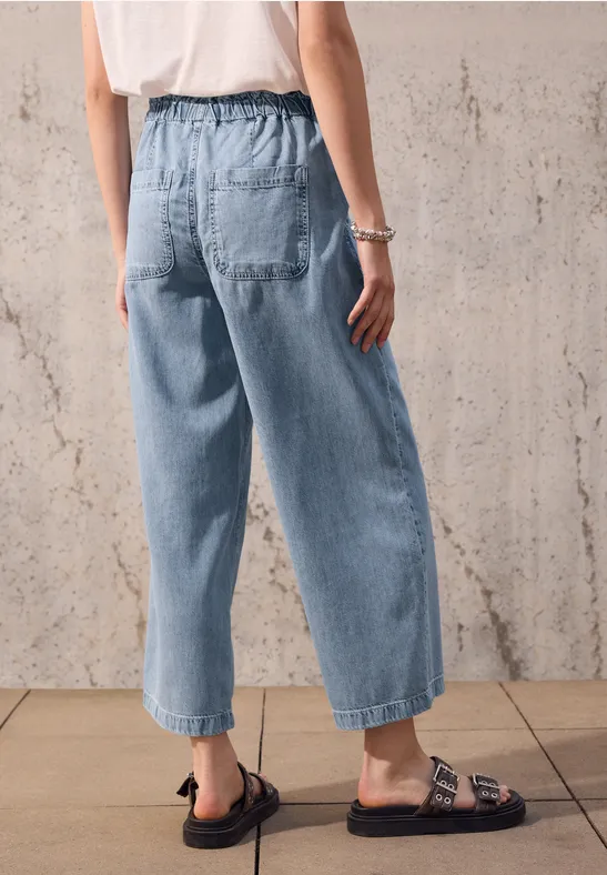Paperbag Wide Leg Jeans