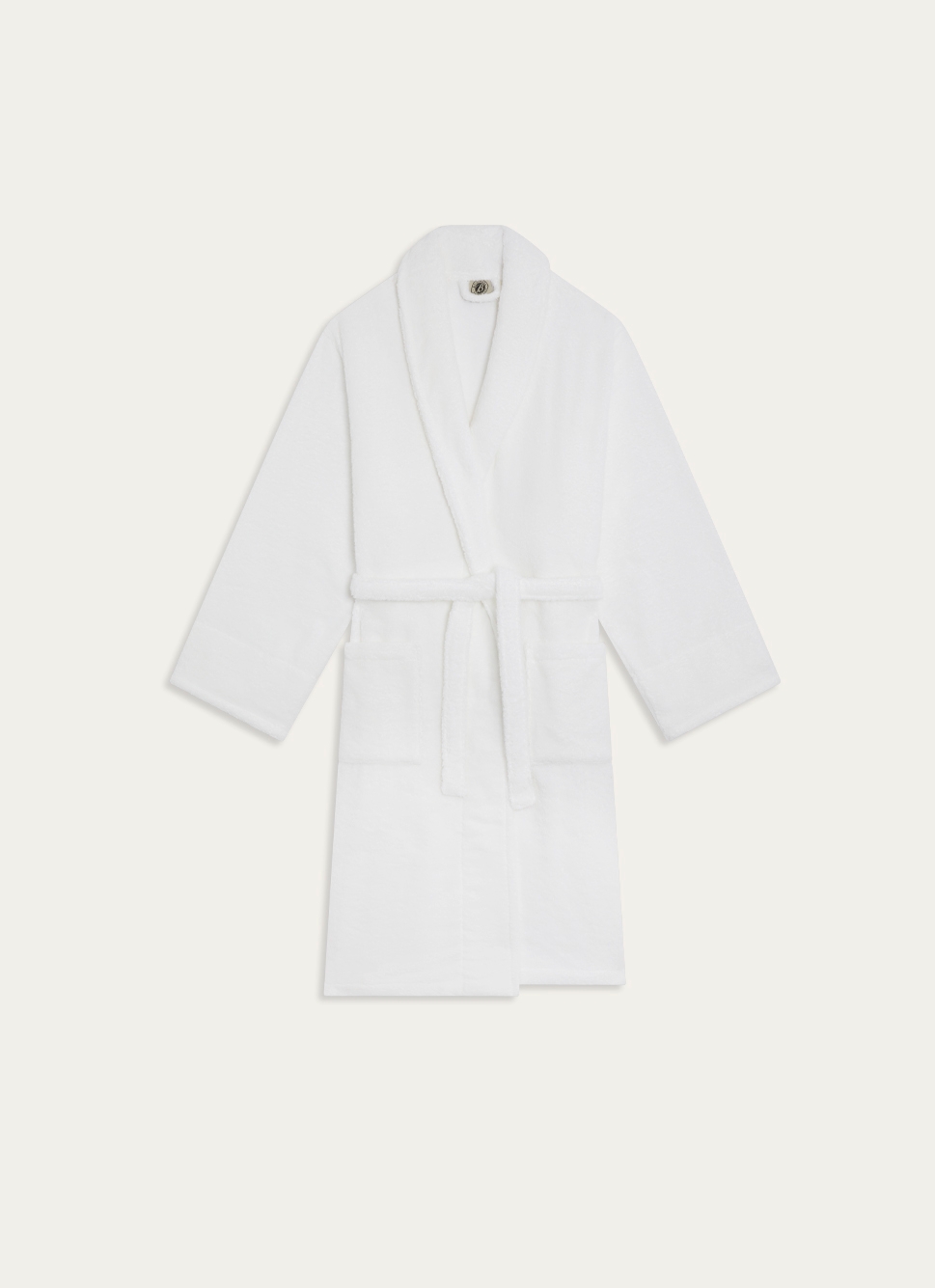 PEIGNOIR DE BAIN UNI EN ÉPONGE 450GR BLANC