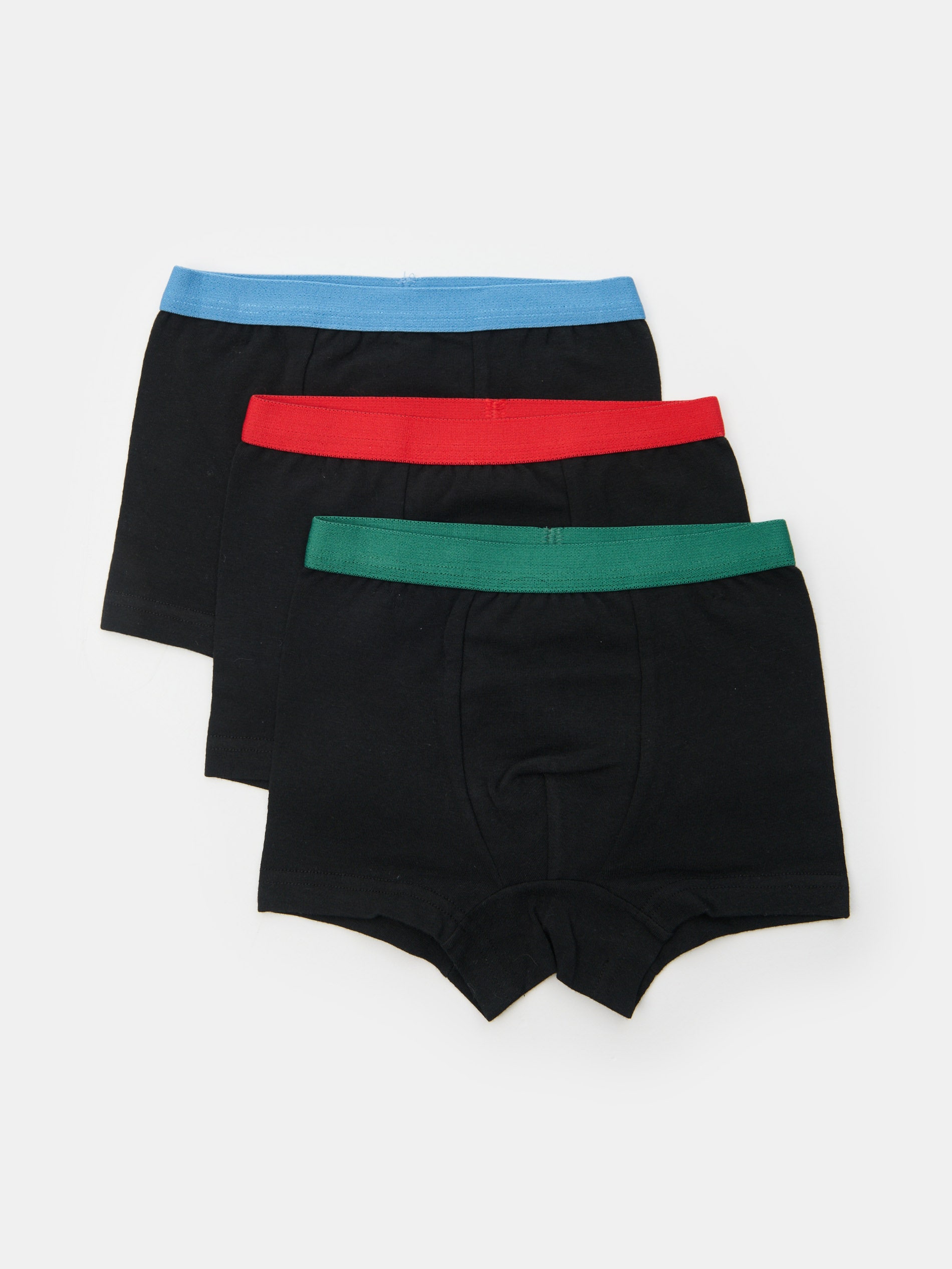 Bokserki z kolorową gumą w talii 3 pack