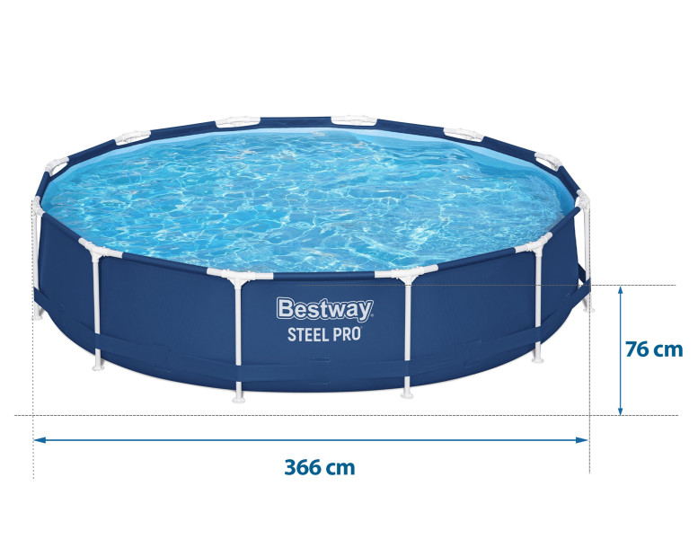Basen ogrodowy stelażowy 366x76 Bestway 56706