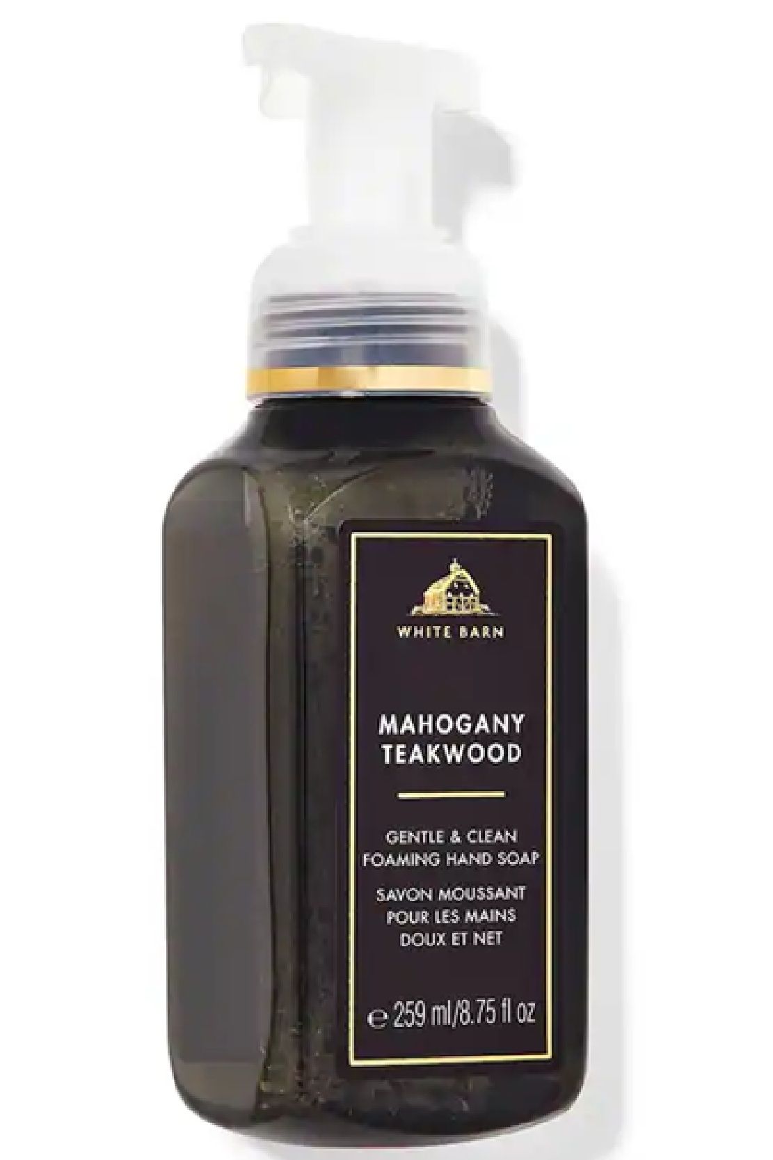Bath & Body Works Mahogany Teakwood Foaming Hand Soap – Gentle Cleansing Wash 259ml