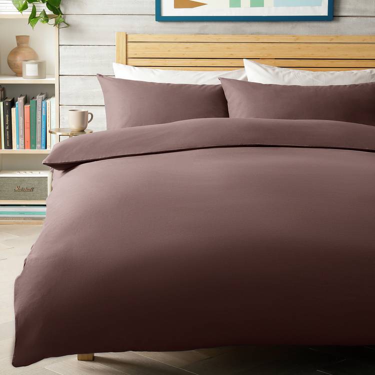 Habitat Cotton Rich Chocolate Bedding Set - Single