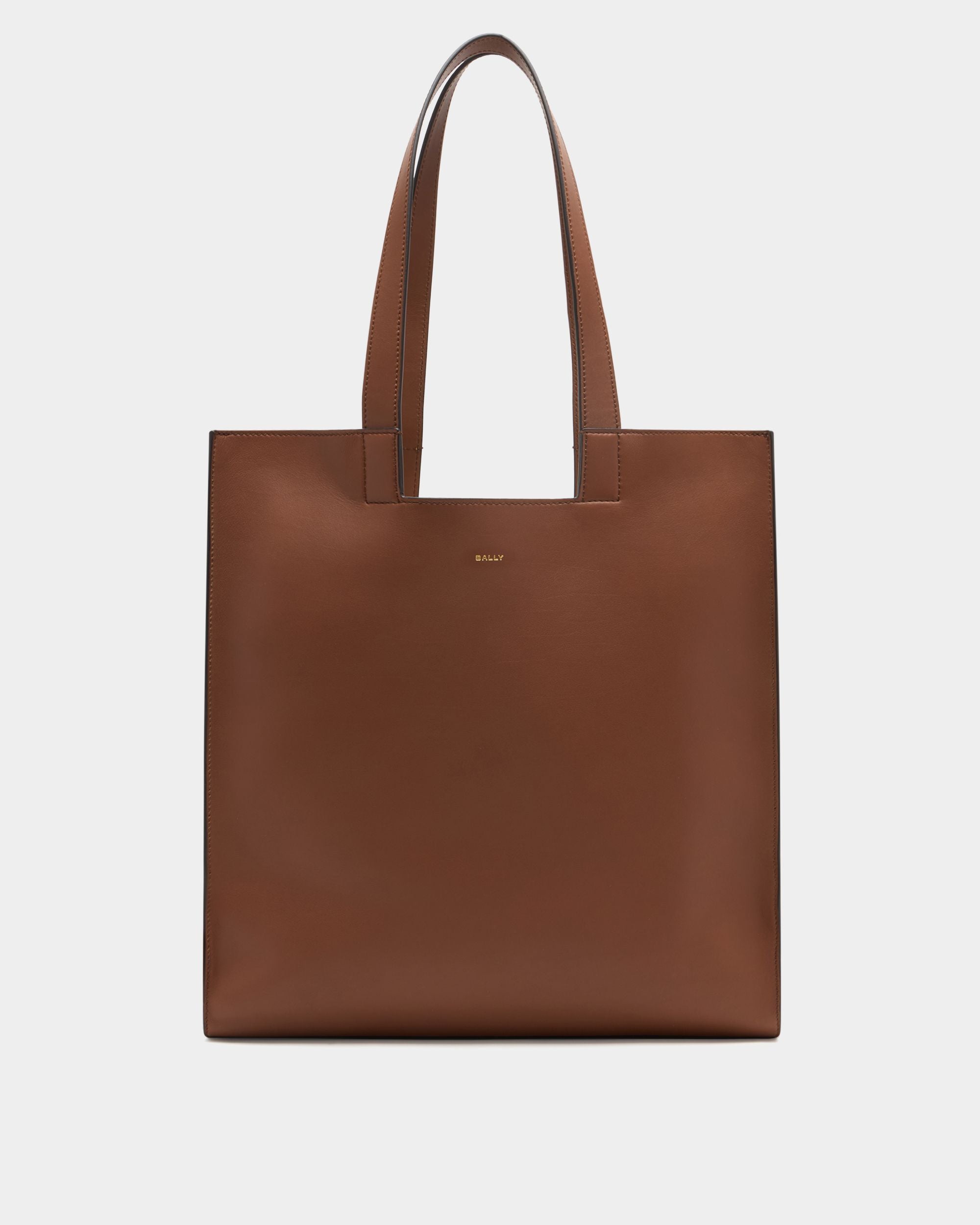 Easy Bally Tragetasche Aus Leder In Braun