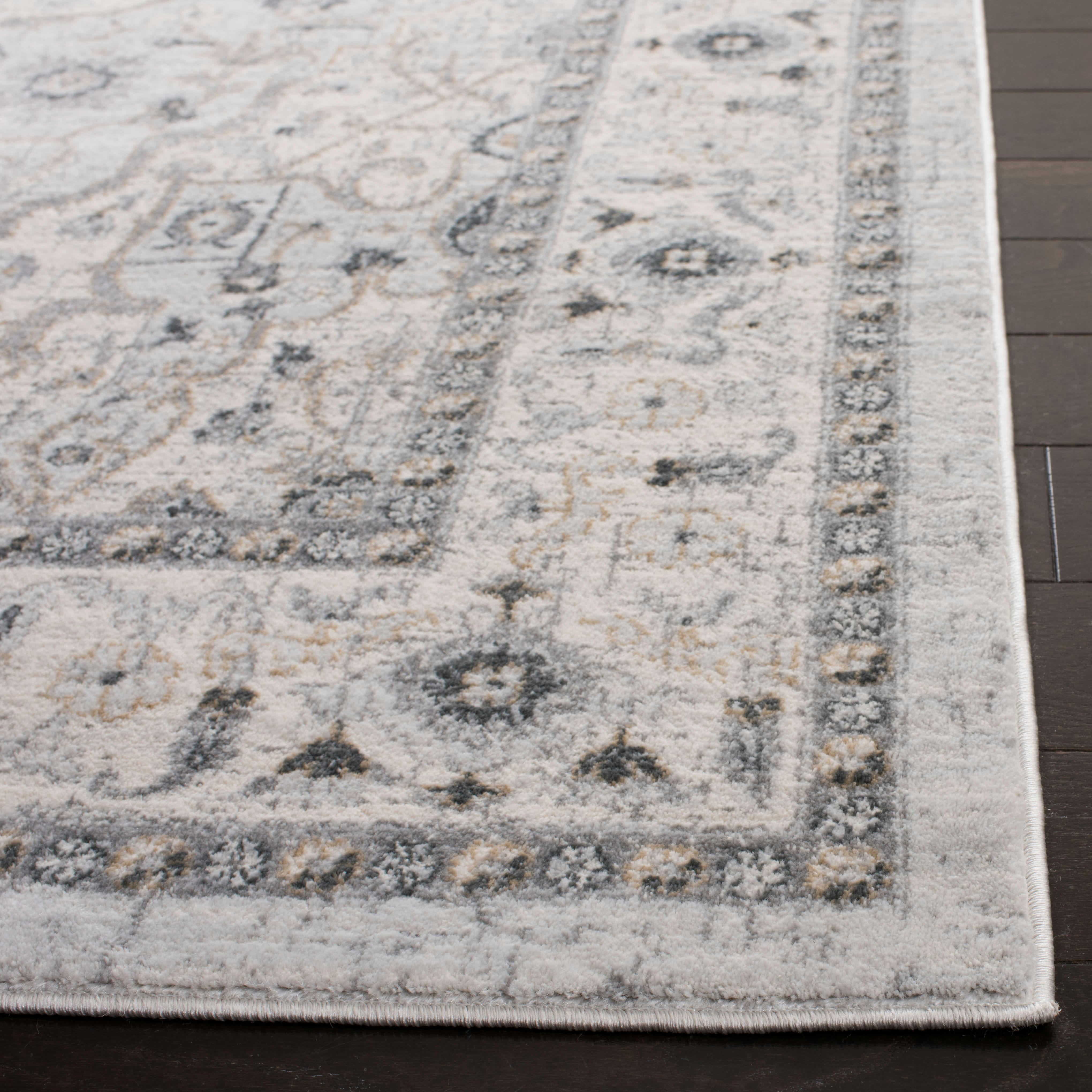 ISABELLA - Tapis de salon interieur en gris clair & gris, 160 x 229 cm