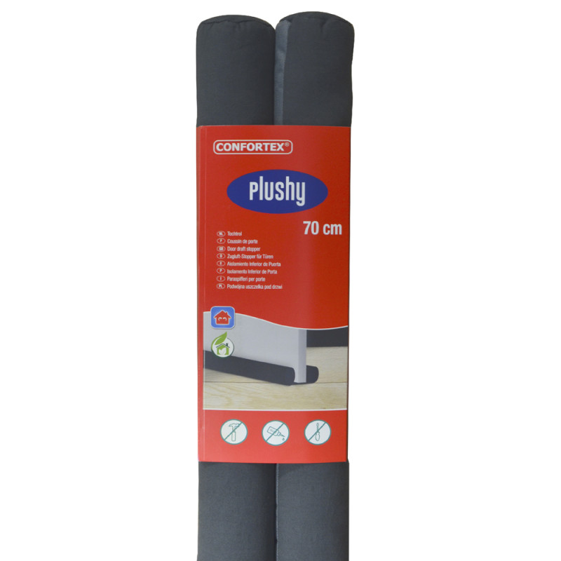 Bas de porte Plushy anthracite 70 cm CONFORTEX