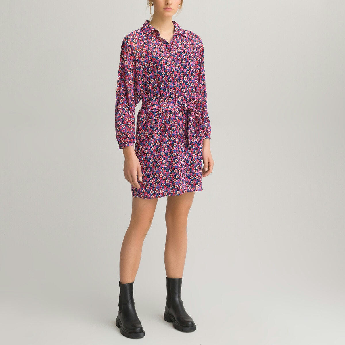 Rob- chemise courte manches longues imprimée