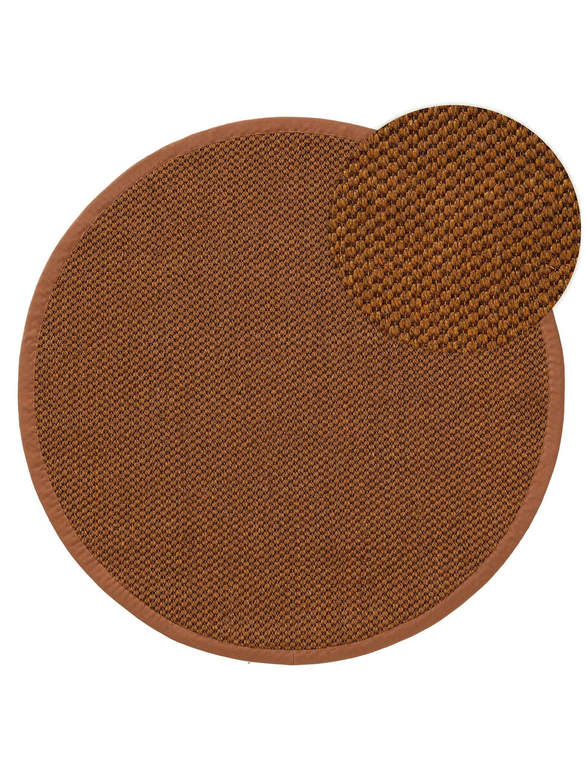 GRETA - Tapis sisal marron clair D 200 rond