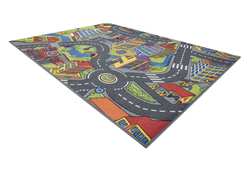DYWAN REBEL ROADS Town life 97 Duże miasto, ulice dla dzieci 95x133 cm