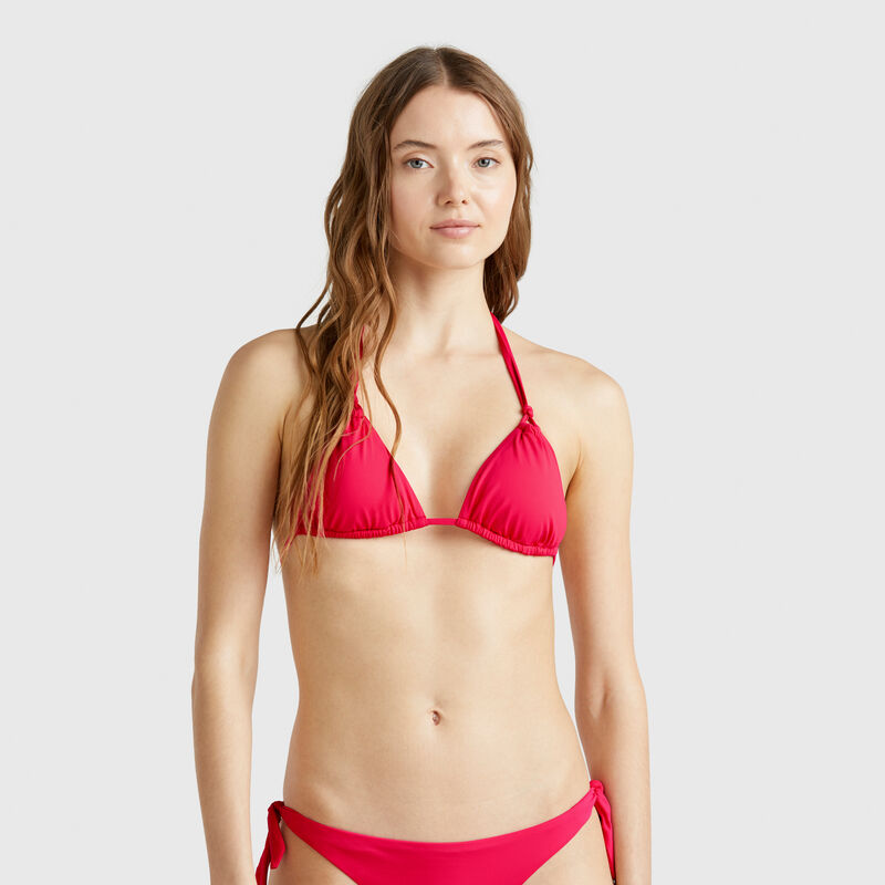 Triangle sliding swim top in ECONYL®