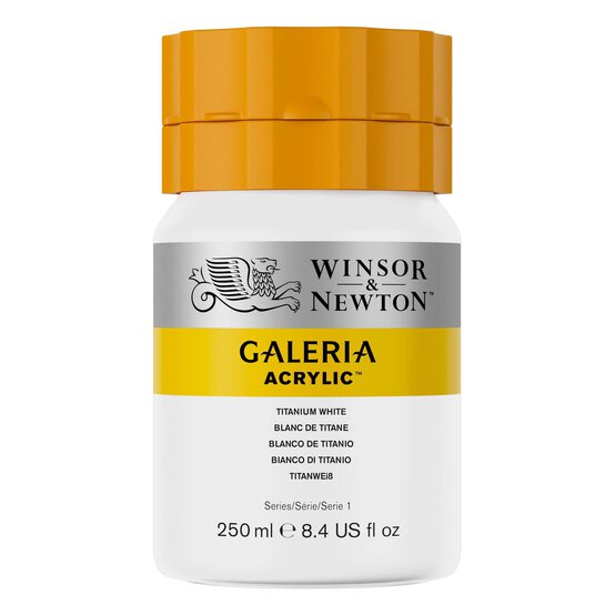 Winsor & Newton Galeria Titanium White Acrylic Paint 250ml