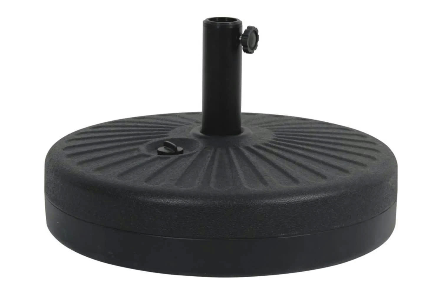 PARASOL - Pied de parasol circulaire en plastique résistant noir