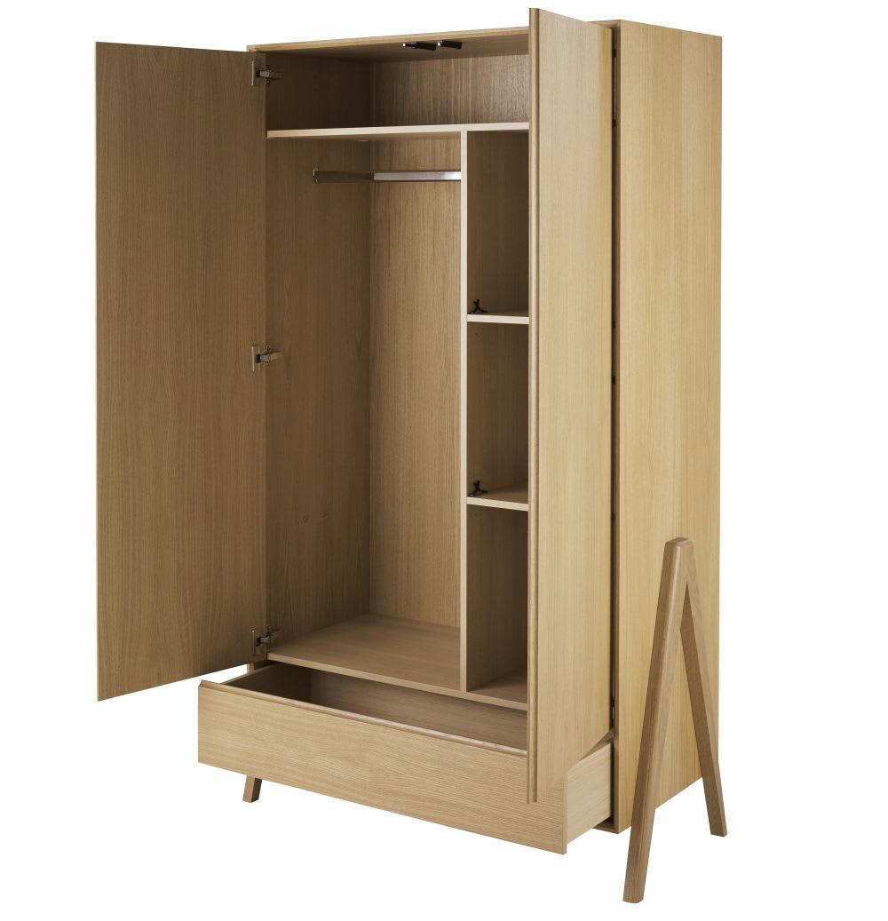 Greenoak Business - Dressing professionnel 2 portes 1 tiroir éco-conçu