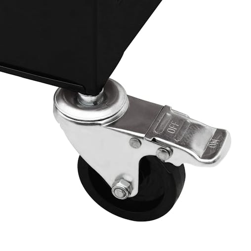 NNEVL Tool Trolley with 4 Drawers Steel Black