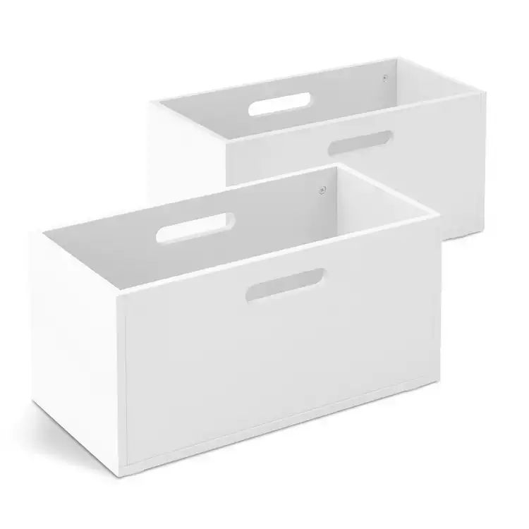 Habitat Henri 2 Storage Boxes - White