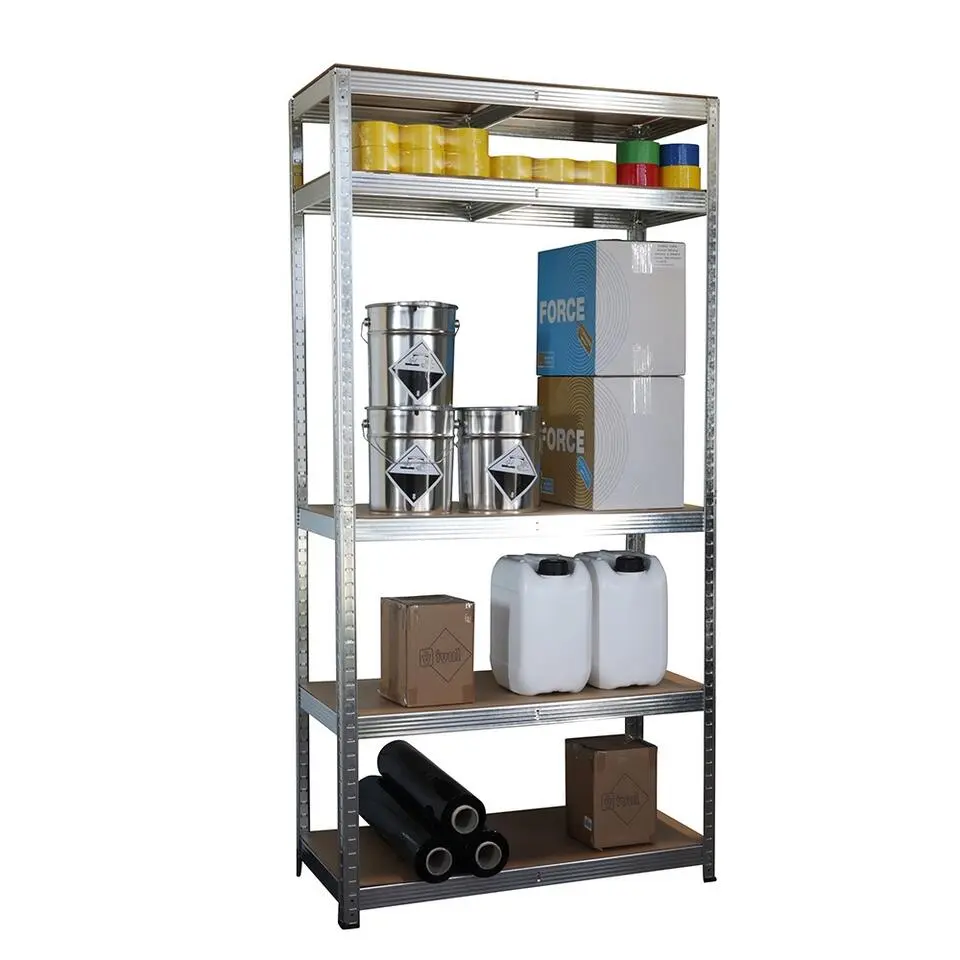 Stellingkast / Magazijnstelling - Zilver - 5 planken