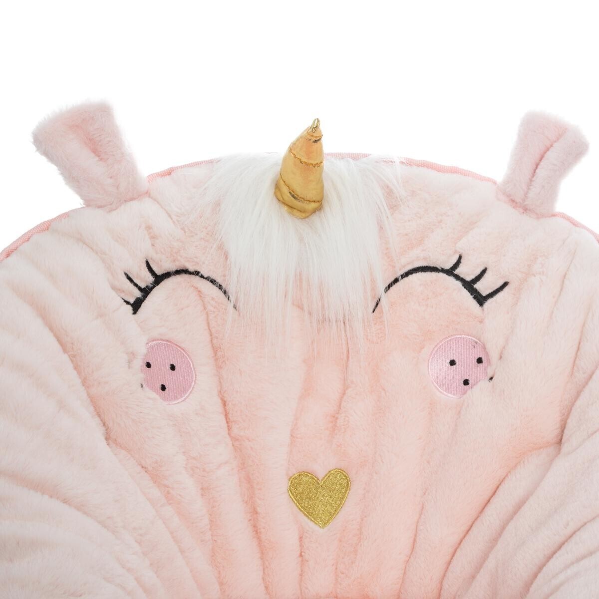 Folding kids armchair "Unicorn" Light pink