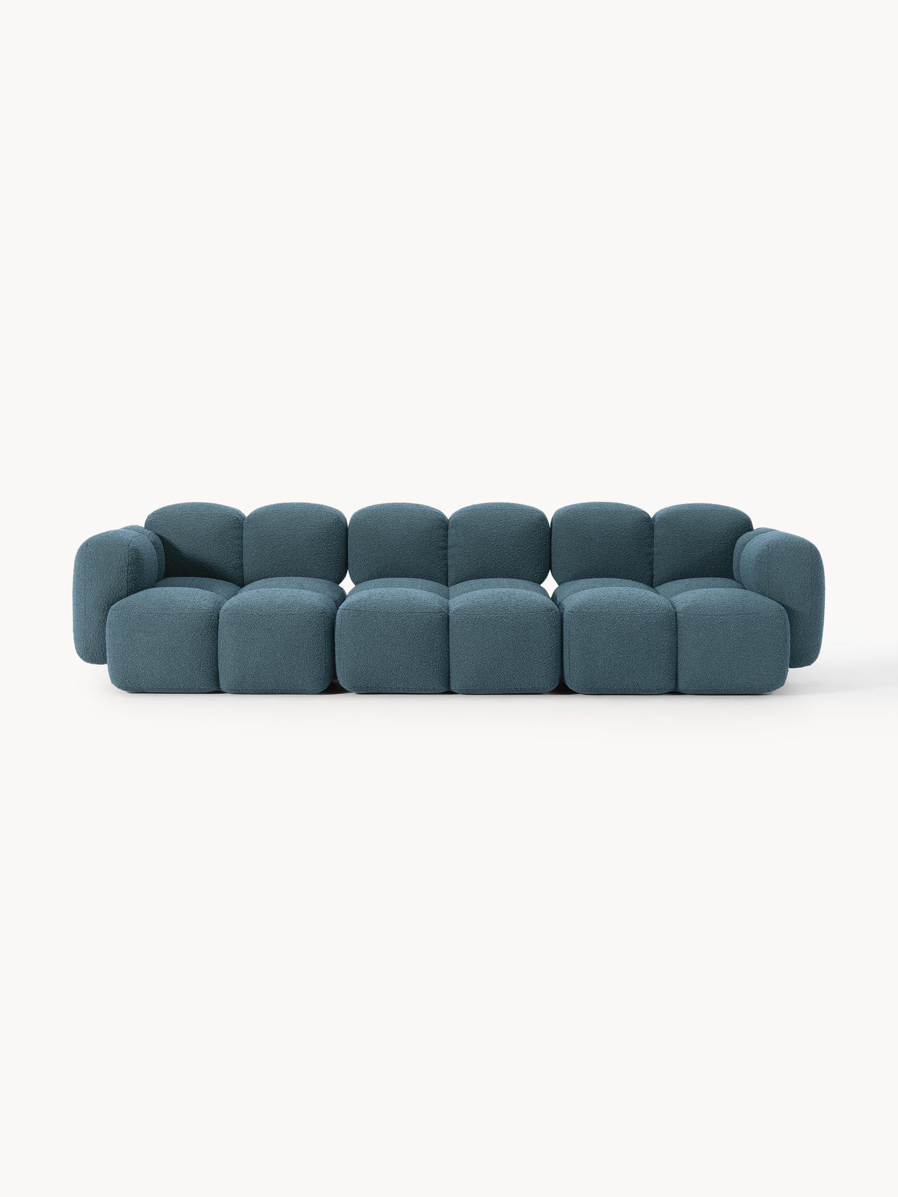 Modulares Sofa Tayla (4-Sitzer) aus Bouclé