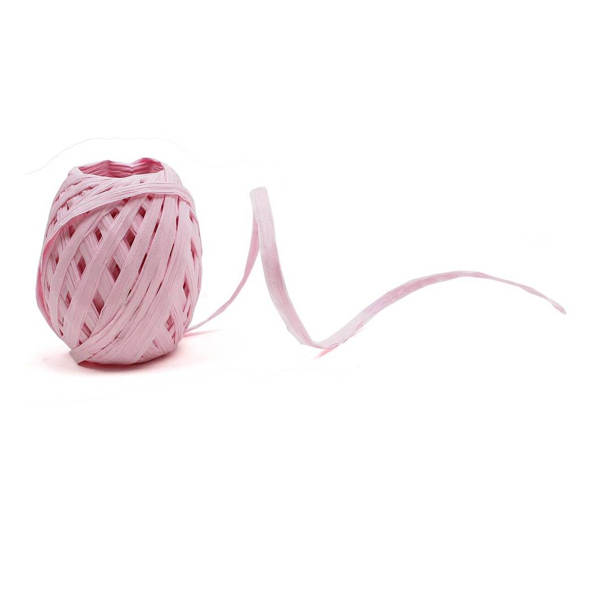 Raffia Baby Pink Ribbon Reel 30 m
