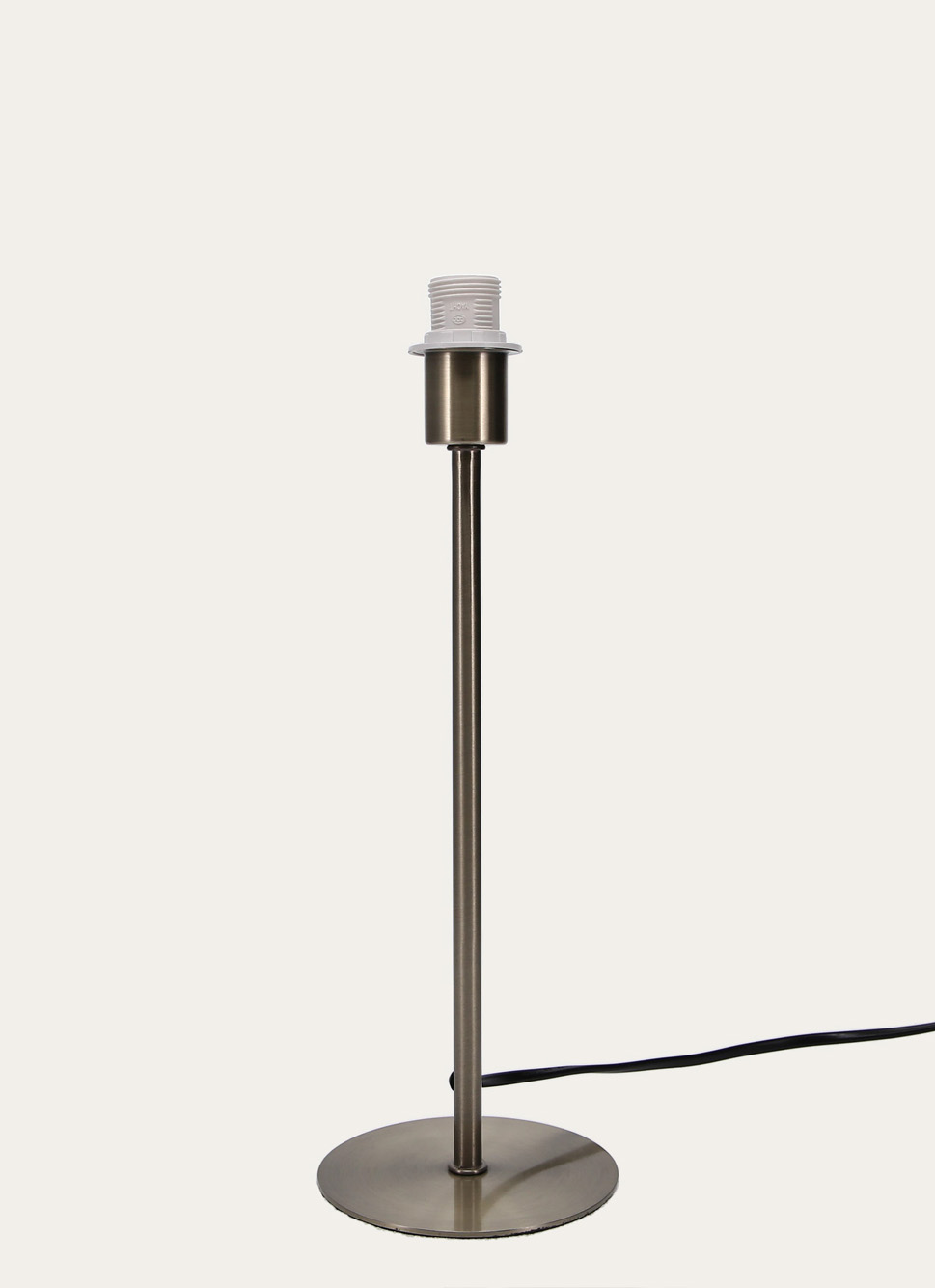 PIED DE LAMPE BASE RONDE NOIR