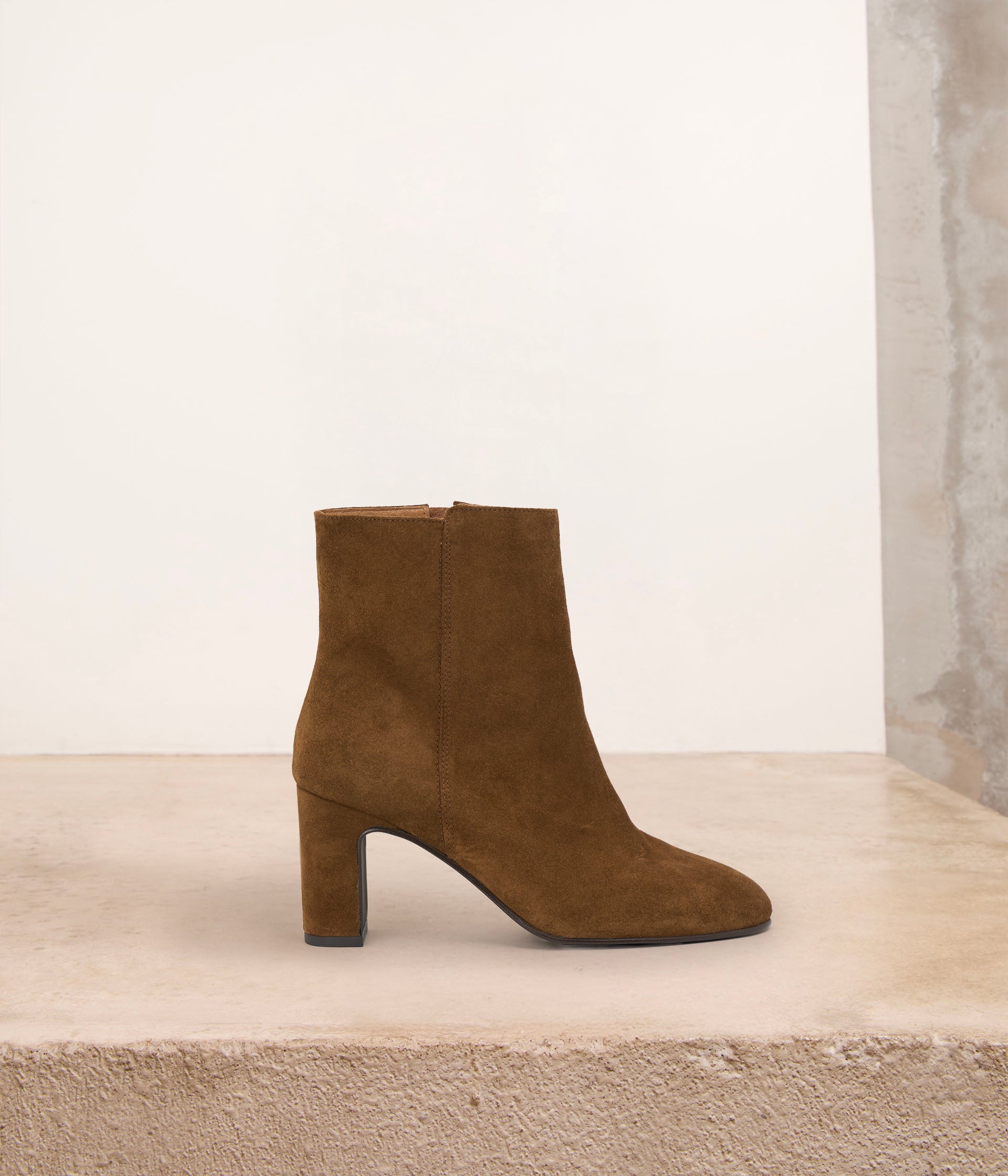Boots velours cognac Julia