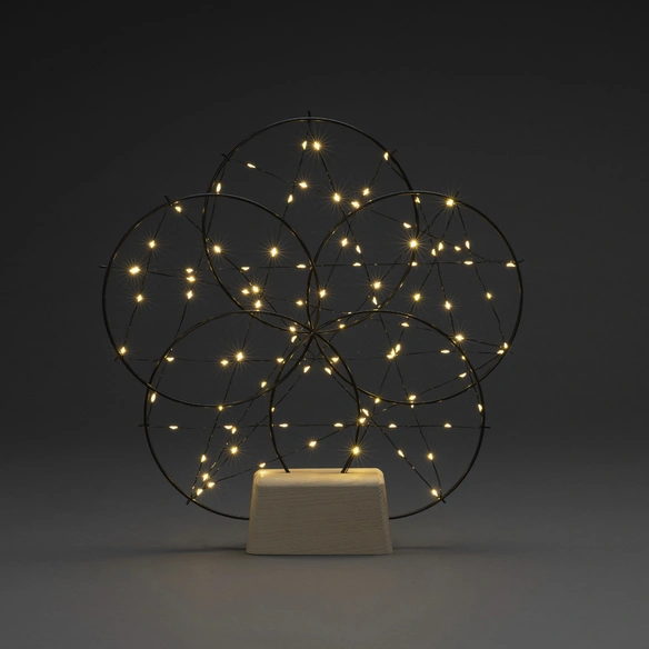 LED Metallsilhouette, Stahl, BxHxL: 5 x 44 x 40 cm, inkl. Leuchtmittel