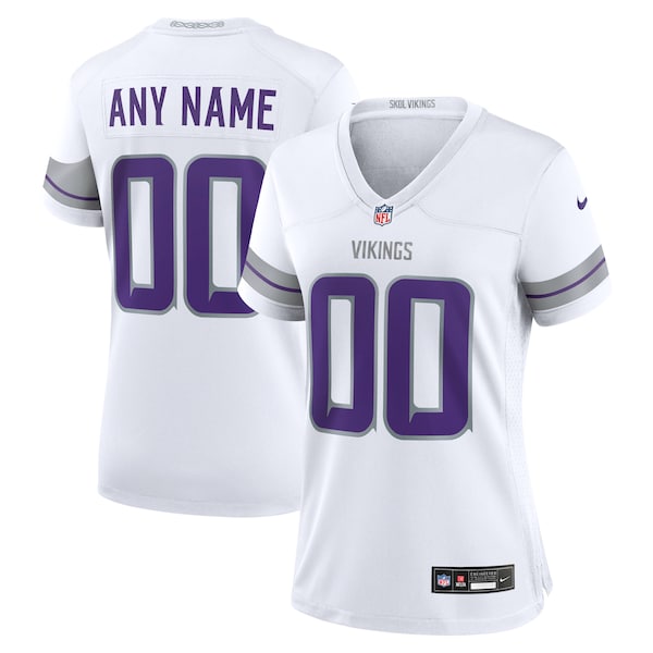 Minnesota Vikings Nike Women's Alternate Custom Game Jersey - White
