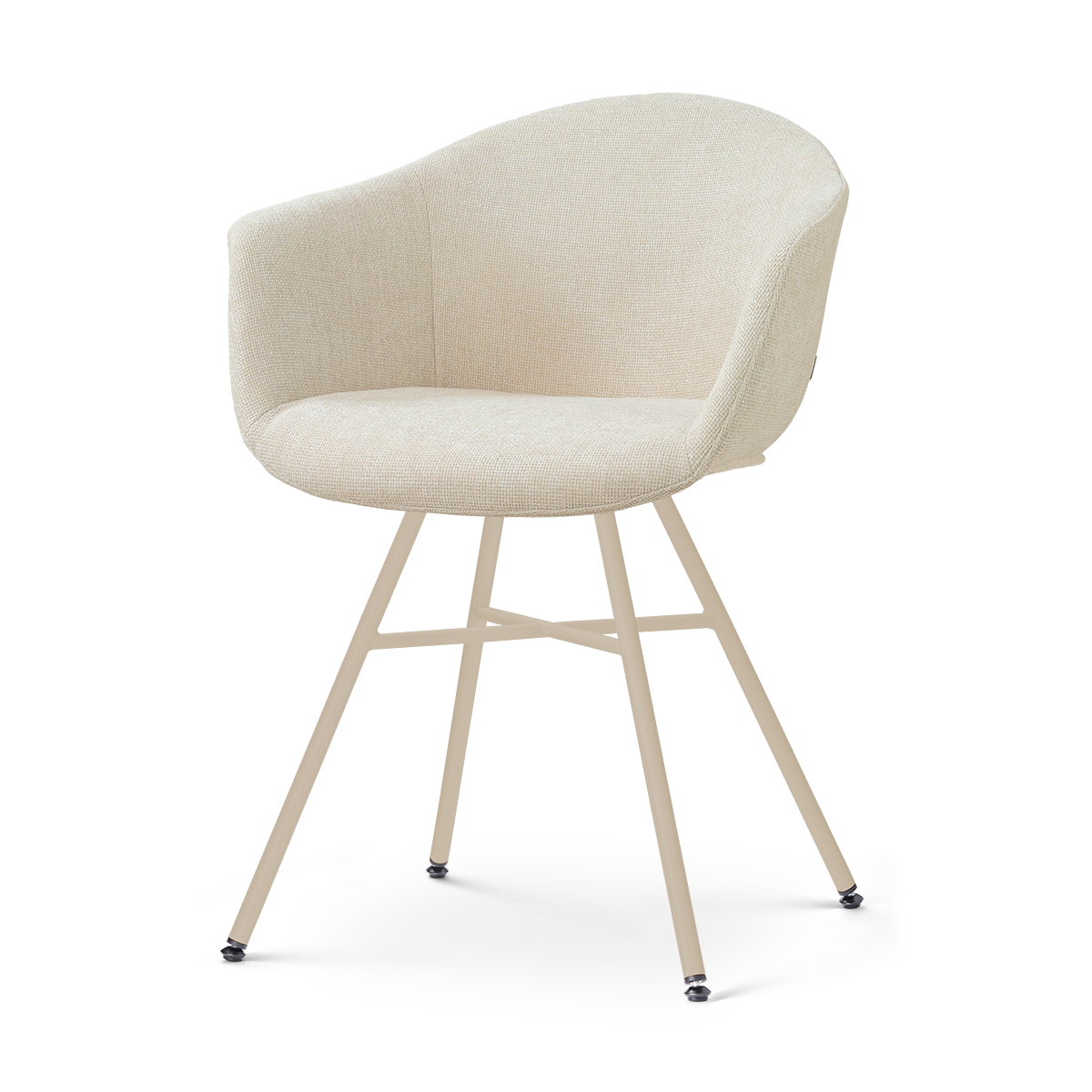 Nolon Noa-Otis eetkamerstoel cottonbeige - beige onderstel