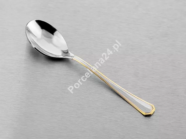 Komplet sztućców 24 cz. na 6 sób Pintinox 1929 - America (2.5 mm) złocone 23.AMEG.K24