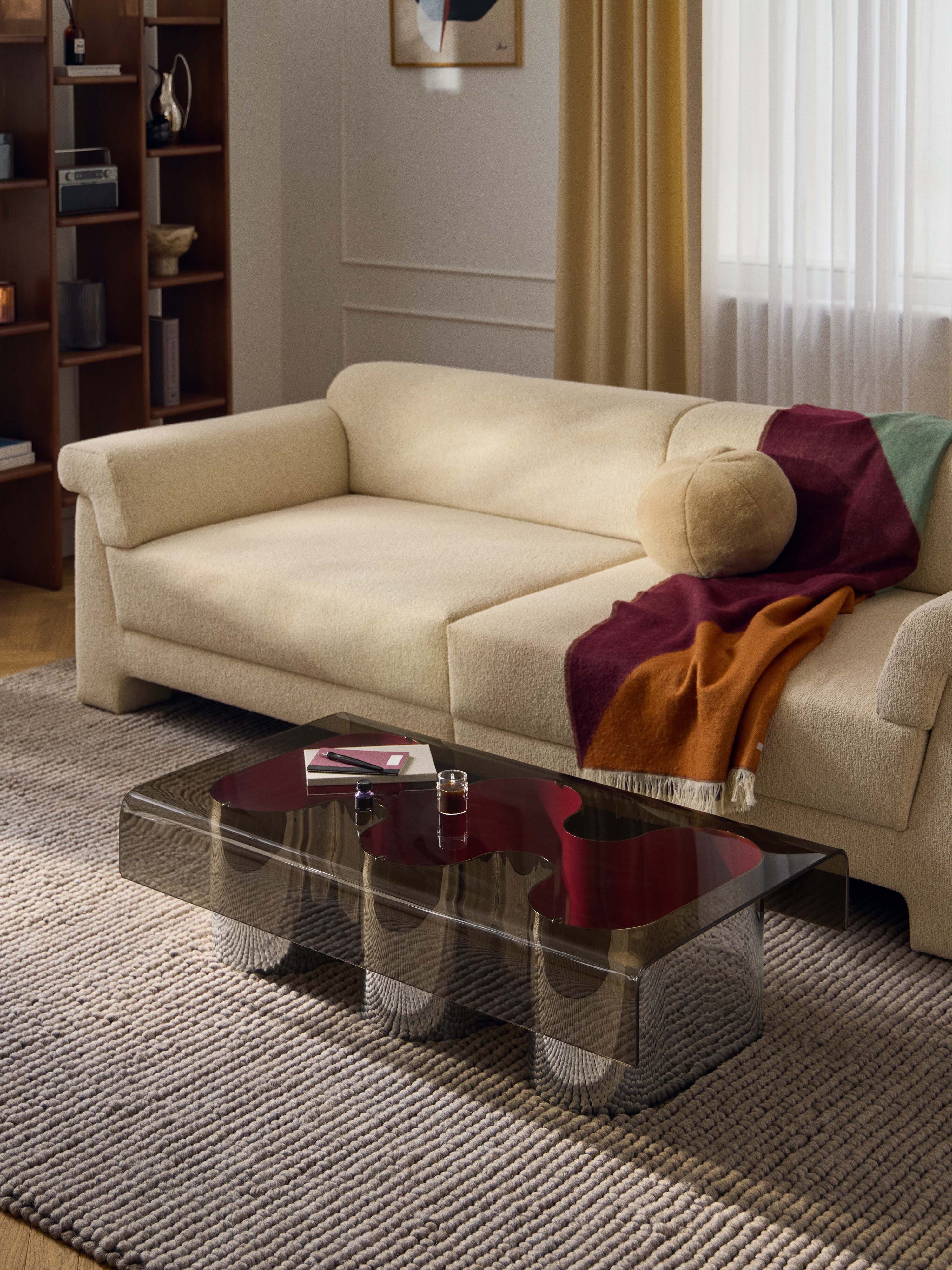 Couchtisch Jouri mit Glasplatte